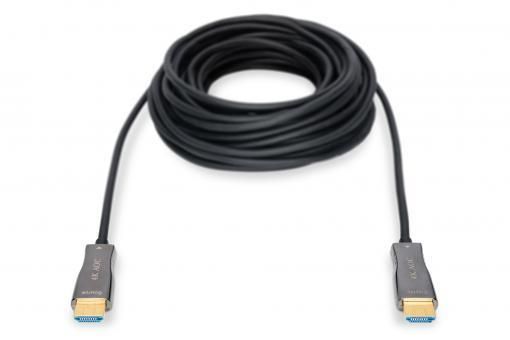 Кабель DIGITUS HDMI UHD 4K, AOC hybrid-fiber, type A M/M, 10м, чорний