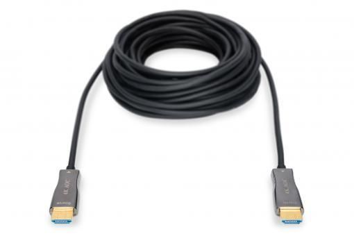 Кабель DIGITUS HDMI UHD 4K, AOC hybrid-fiber, type A M/M, 15м, чорний