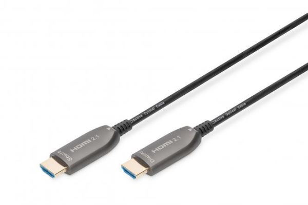 Кабель DIGITUS HDMI UHD 8K, AOC hybrid-fiber, type A M/M, 15м, чорний