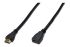 Кабель DIGITUS HDMI High speed + Ethernet (AM/AF) 2.0м, чорний