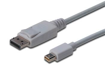 Кабель DIGITUS miniDisplayPort > DisplayPort (M/M), 3м, білий