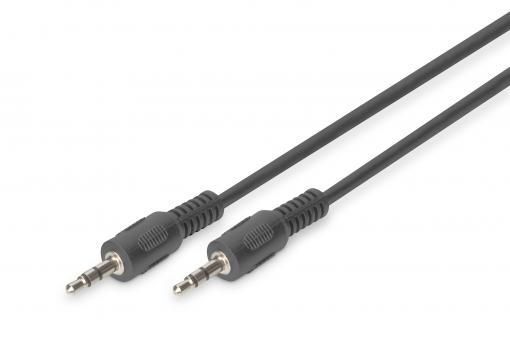 Кабель DIGITUS Audio connection stereo 3.5mm M/M, 2.5м, чорний
