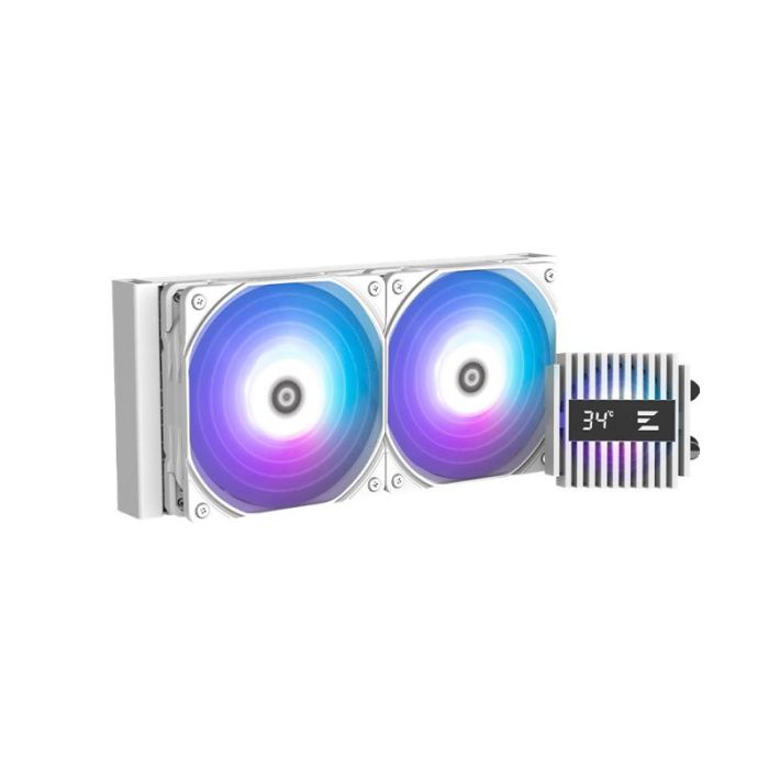 Система рідинного оxолодження  Zalman Alpha 2 A24 ARGB, LGA1851, 1700, 1200, 115x, AM5, AM4, TDP 320W, білий