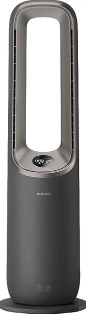 Кліматичний комплекс Philips Air Performer 9000, 48м2, 185м3/год, пулт ДУ, HEPA +вугільний фільтр + попередній, очистка, нагріз, зволоження повітря, сірий