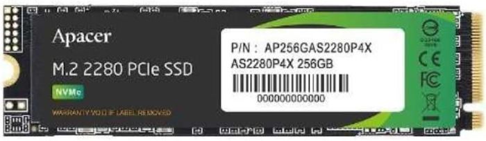 Накопичувач SSD Apacer M.2  256GB  PCIe 3.0 P4X