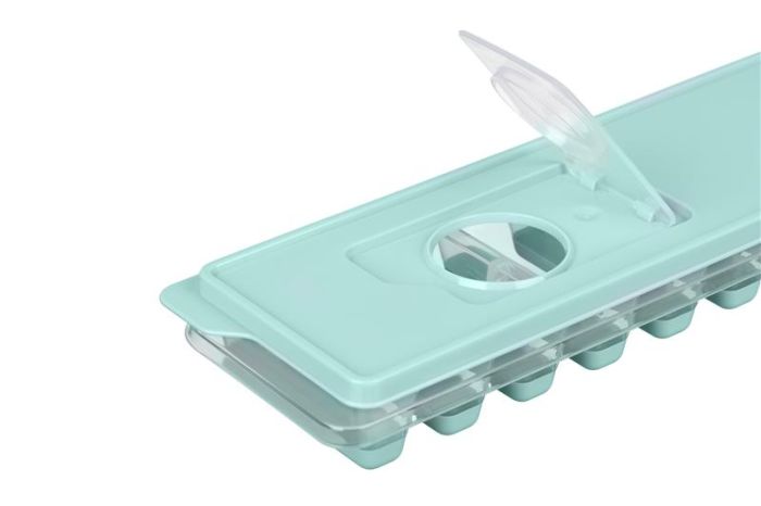 Форма для льоду з кришкою ARDESTO Fresh Stick, 27х9.5х3.8см, силікон, пластик, блакитний