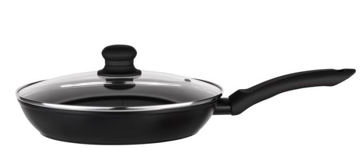 Сковорода з кришкою ARDESTO Gemini Gourmet Aosta, 26см, алюміній, чорний