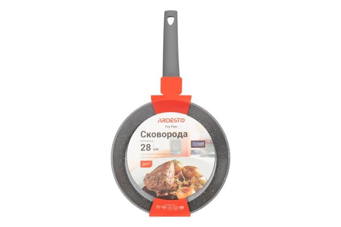Сковорода ARDESTO Gemini Molise, 28см, алюміній, сірий