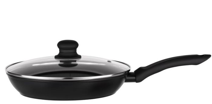 Сковорода з кришкою ARDESTO Gemini Gourmet Aosta, 28см, алюміній, чорний