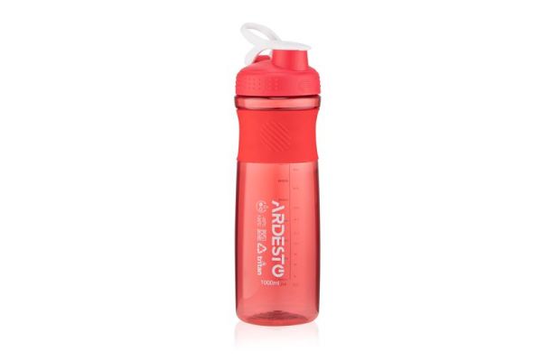 Пляшка для води ARDESTO Smart bottle, 1000мл, тритан, червоний