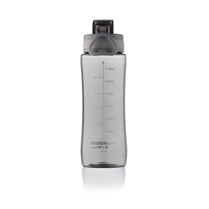 Пляшка для води ARDESTO Purity, 800мл, пластик, сірий