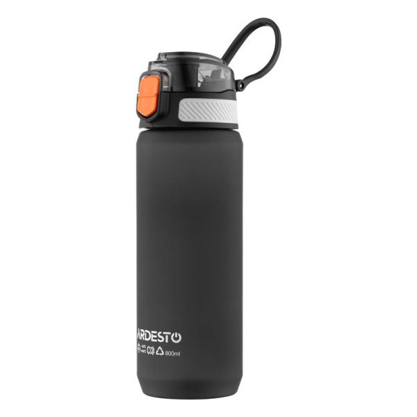 Пляшка для води ARDESTO Matte 800мл, пластик, чорний