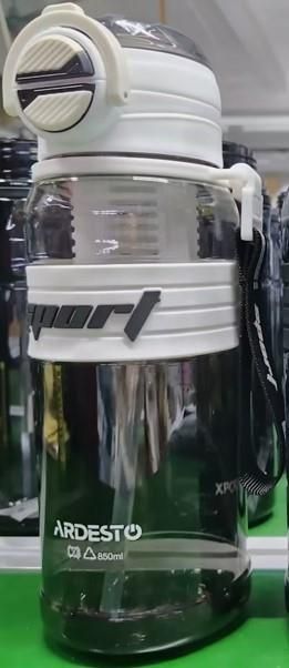 Пляшка для води ARDESTO Urban 850мл, пластик, білий