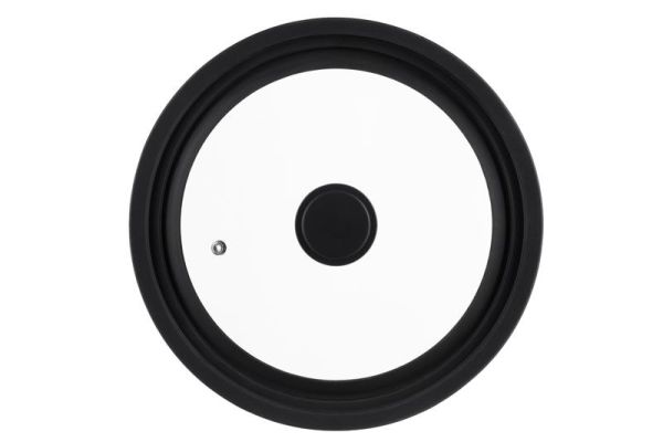 Кришка універсальна ARDESTO Black Mars, Smart, 24х26х28см, термостійке скло, силікон