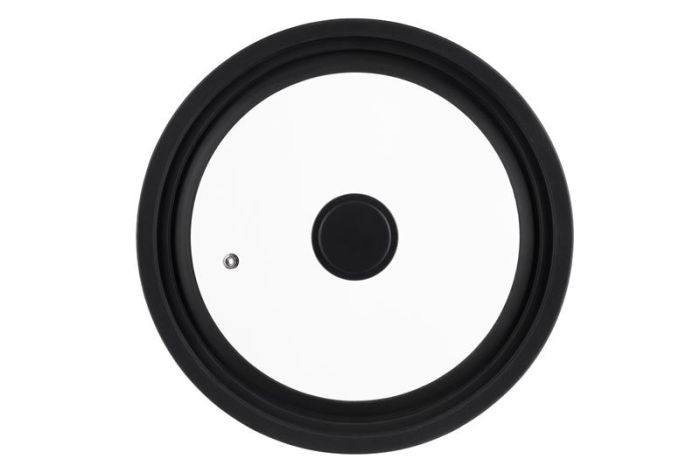 Кришка універсальна ARDESTO Black Mars, Smart, 24х26х28см, термостійке скло, силікон