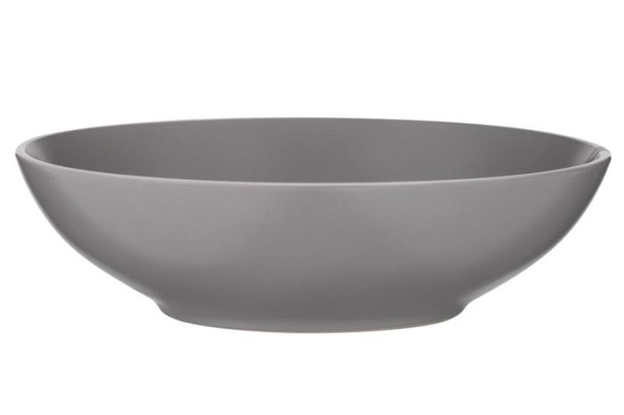 Тарілка супова ARDESTO  Cremona Dusty grey, 20см, кераміка, сірий