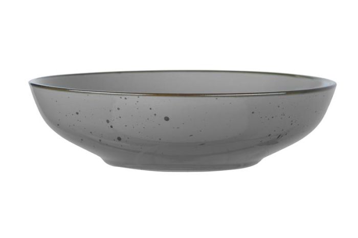 Тарілка супова ARDESTO Bagheria Grey, 20см, кераміка, сірий