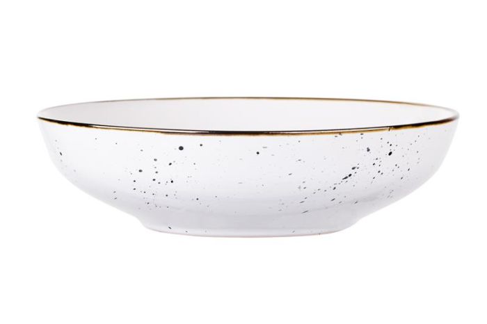 Тарілка супова ARDESTO Bagheria Bright white, 20см, кераміка, білий