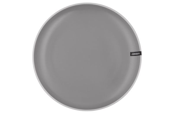 Тарілка обідня ARDESTO  Cremona Dusty grey, 26см, кераміка, сірий