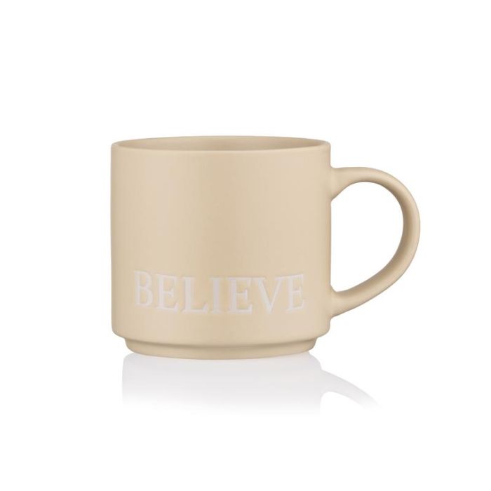 Чашка ARDESTO Believe, 420мл, кераміка, жовтий