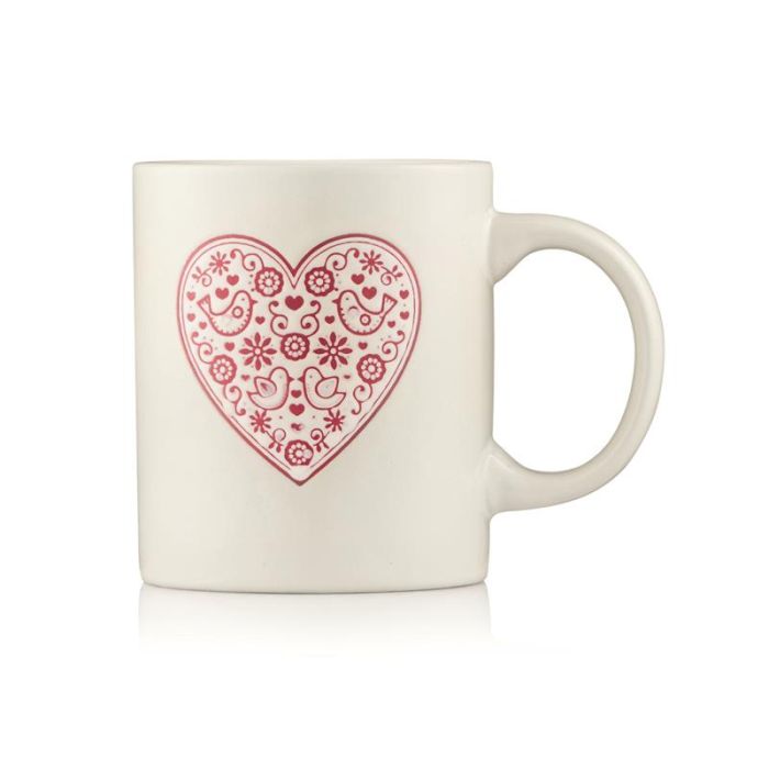 Чашка ARDESTO Heart, 320мл, кераміка, білий