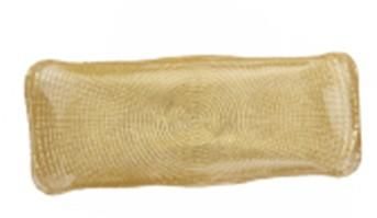 Блюдо ARDESTO Golden ice 33х13см, скло, прямокутна, золотистий