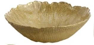 Салатник ARDESTO Golden ice 27.5x8.7см, 2000мл, скло, золотистий