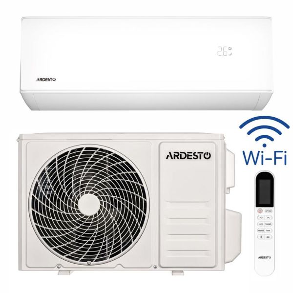 Кондиціонер ARDESTO CoolLine 35м2 on/off 12000BTU 3.5кВт A/A -7°С Wi-Fi R32 білий