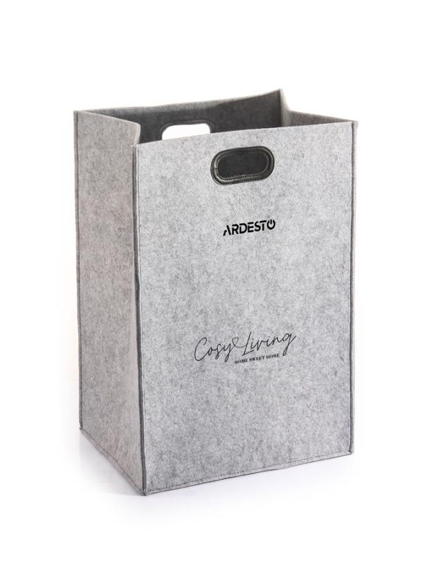 Кошик ARDESTO Prestigio 40х30х60см, фетр, сірий