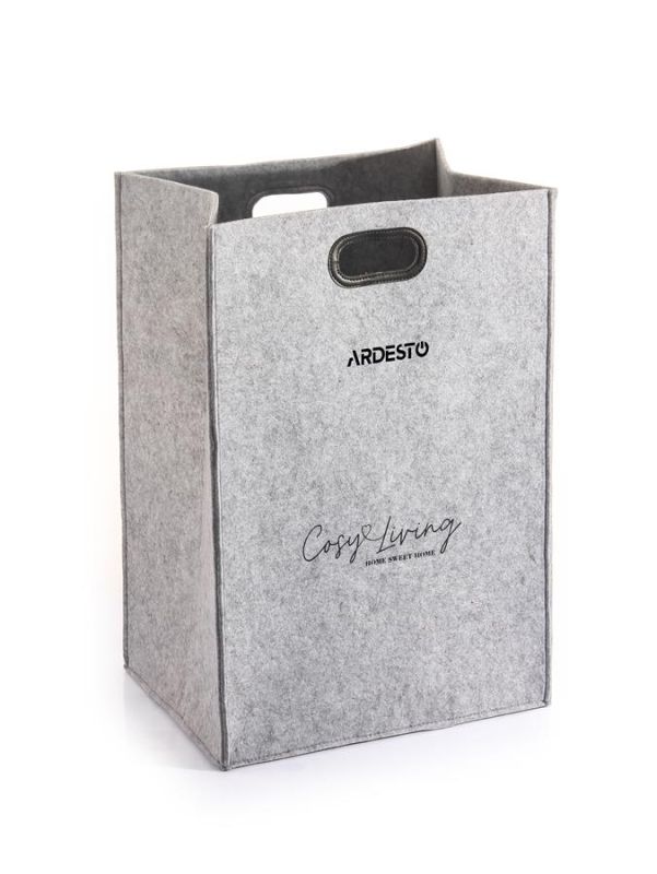 Кошик ARDESTO Prestigio 40х30х60см, фетр, сірий