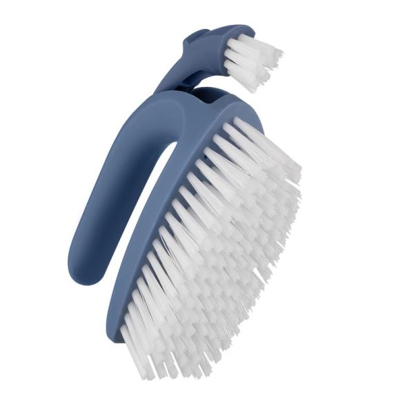 Щітка для миття 2 в 1 ARDESTO Solid 13х7см, пластик, блакитний