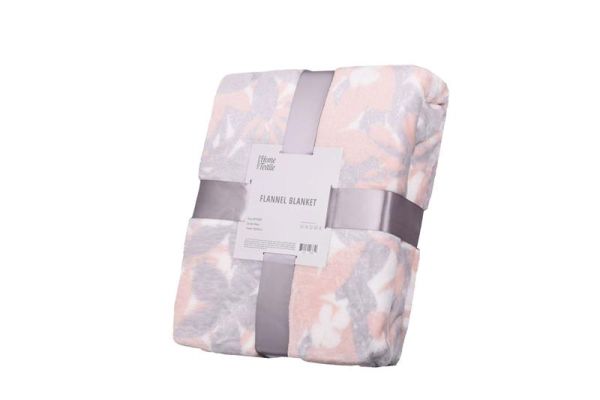 Плед ARDESTO Flannel, 160х200см, 100% поліестер, флора