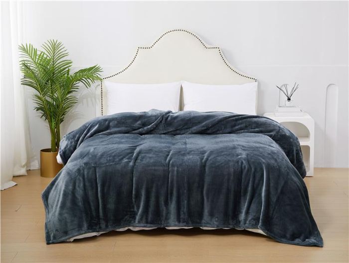 Покривало ARDESTO Delicate 160х200см, 100% поліестер, сірий