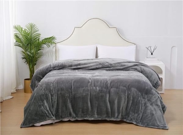 Покривало ARDESTO Delicate 160х200см, 100% поліестер, сірий світлий