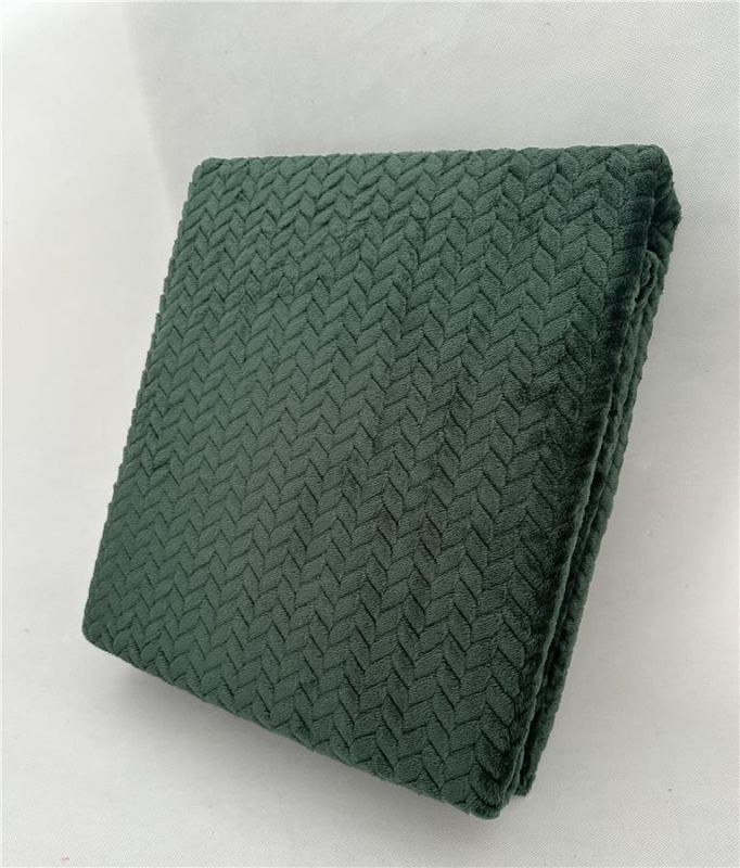 Плед ARDESTO Jacquard Braid 200х220см, 100% поліестер, смарагдовий