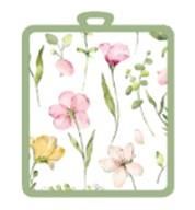 Прихватка ARDESTO Spring flowers 18х20см, 100% поліестер, білий