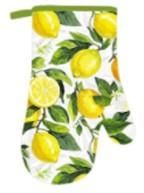 Рукавичка ARDESTO Sicilian lemons 18х30см, 100% поліестер (верх), 100% бавовна (низ), зелений