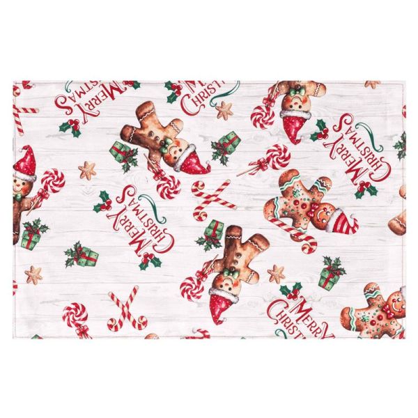 Серветка серв. ARDESTO Christmas Gingerbread 30х45см, 100% поліестер, червоний