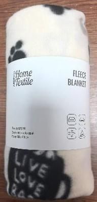 Плед ARDESTO Fleece 130x160см, 100% поліестер, песики, бежевий