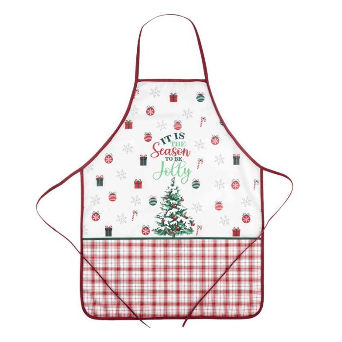 Фартух ARDESTO Christmas Tree 60х80см, 100% поліестер, зелений