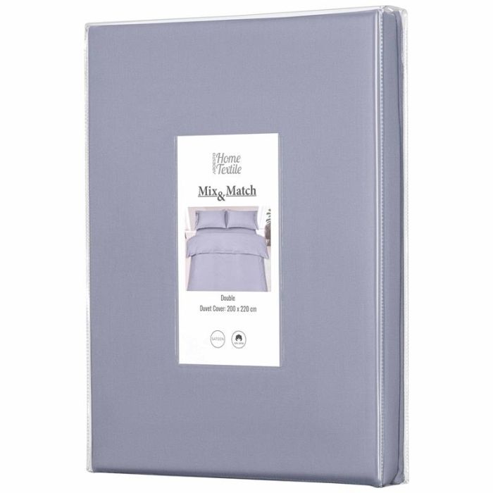 Підковдра ARDESTO Mix&Match, 200х220см, 100% бавовна, сатин, сірий