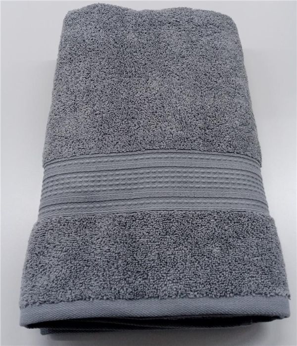 Рушник махровий ARDESTO SuperSoft 50х90см, 100% бавовна, сірий