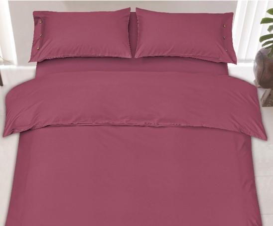 Простирадло ARDESTO Mix&Match, 240x260см, 100% бавовна, сатин, бордовий