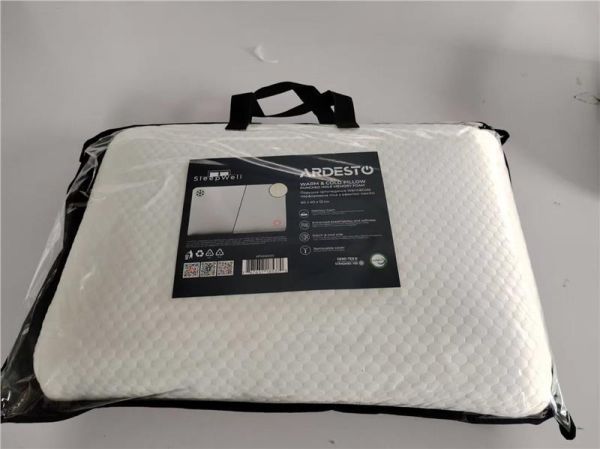 Подушка ортопедична ARDESTO Sleepwell Warm&Cold 60х40х12см, прямокутна, піна меморі, білий