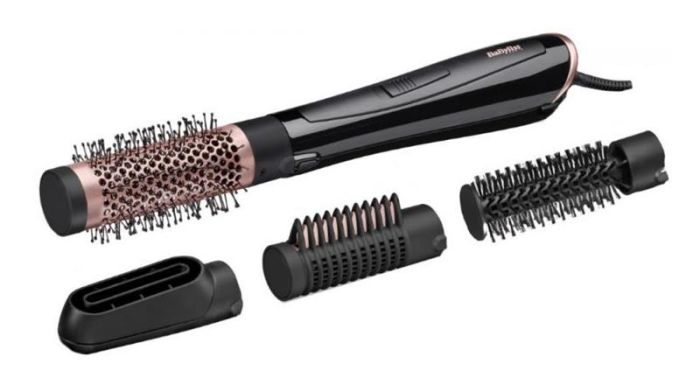 Фен-щітка Babyliss Perfect Finish, 1000Вт, 2 режими, іоніз-я, хол. обдув, кераміка, чорний