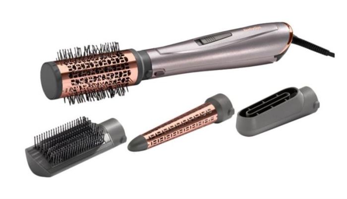 Фен-щітка Babyliss Air Style 1000, 1000Вт, 2 режими, іоніз-я, хол. обдув, кераміка, сірий