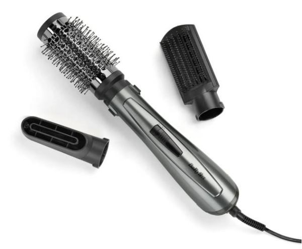 Фен-щітка Babyliss Xanadu, 1000Вт, 2 режими, хол. обдув, 2 насадки, сірий