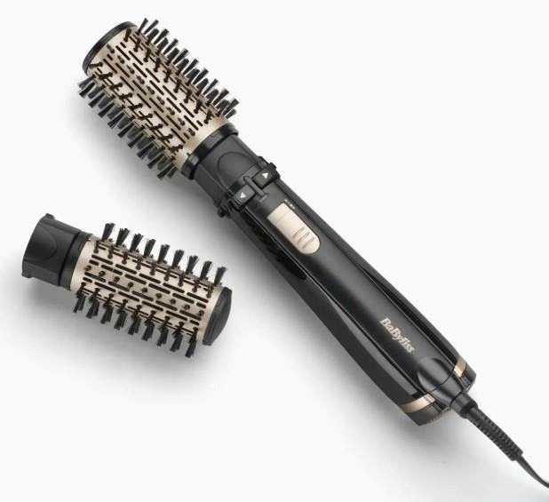 Фен-щітка Babyliss Big Hair Dual 1000, 1000Вт, 2 режими, хол. обдув, оберт. насадок, 2 насадки, чорний