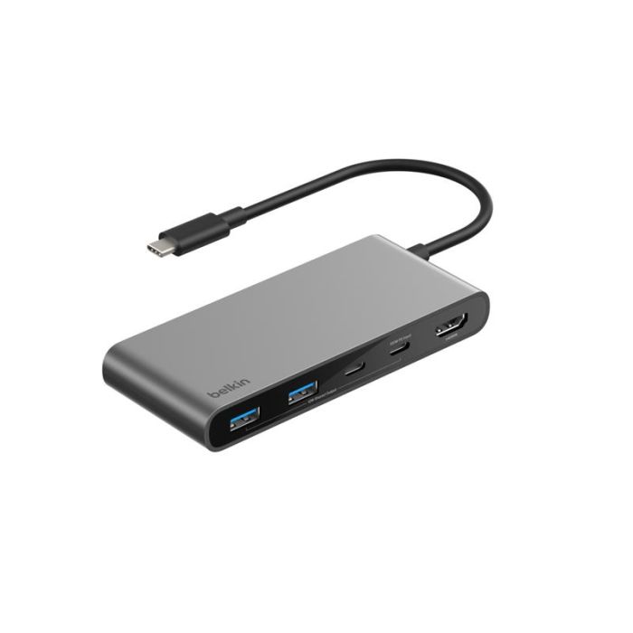 Хаб Belkin USB-C 7в1 HDMI/2хUSB-A/2хUSB-C/SD/microSD