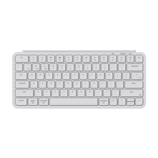Клавіатура мембрана Keychron B1 Pro, USB/WL/BT, ivory white